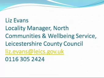 Who are Communities &amp; Wellbeing?  Part of Adults and Communities  Libraries  Museums