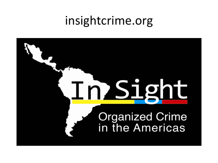 insightcrime org drug trafficking in central america