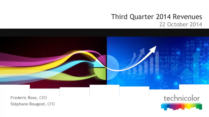 third quarter 2014 revenues