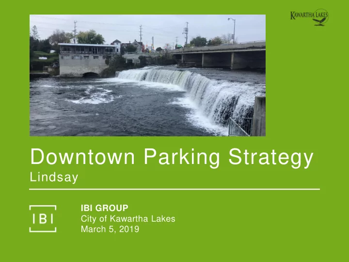 downtown parking strategy