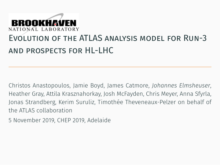 evolution of the atlas analysis model for run 3 and