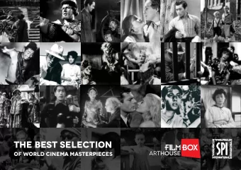 THE BEST SELECTION  OF WORLD CINEMA MASTERPIECES  CLASSIC MASTERPIECES  AND CONTEMPORARY ARTHOUSE