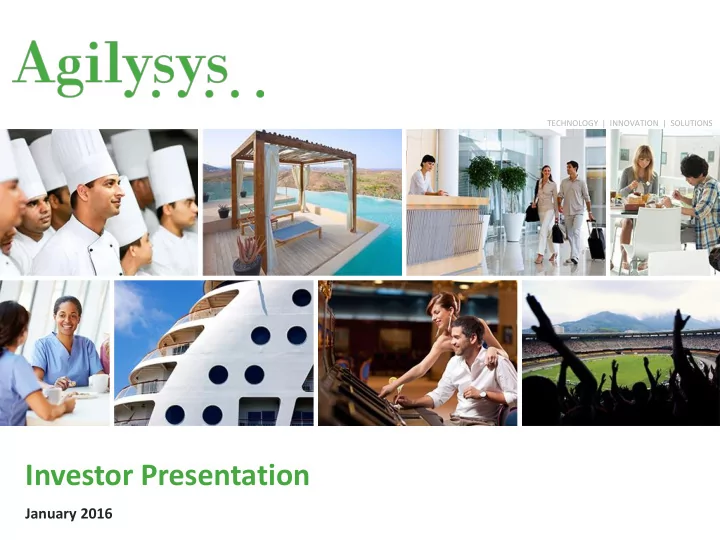 investor presentation