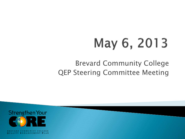 brevard community college qep steering committee meeting