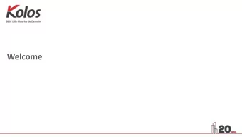 Welcome  Kolos Begins  CSR  Turnover 2019  No of Employees  One of the main cement  operator in