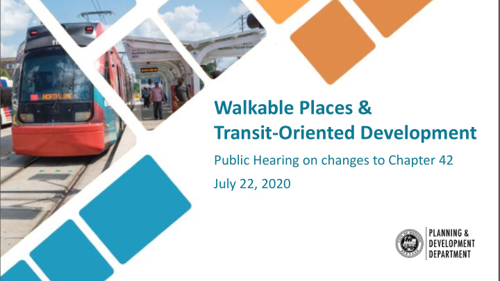 transit oriented development