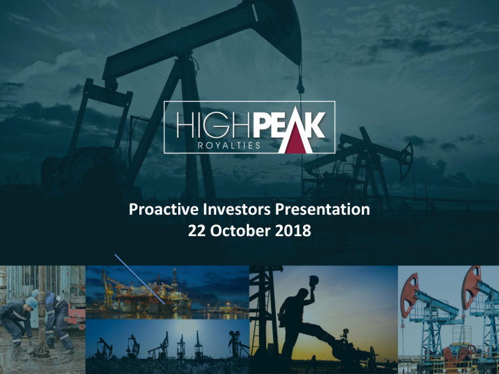 proactive investors presentation 22 october 2018