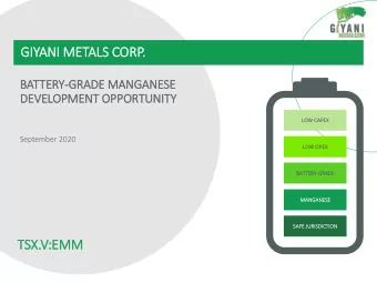GIY  IYANI  I METALS CORP.  [Insert Sub Title  - Capital First Letter of Each  Word]  BATTE