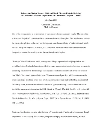 Driving the Wedge Deeper: Fifth and Ninth Circuits Unite in Refusing  to Condemn Artificial