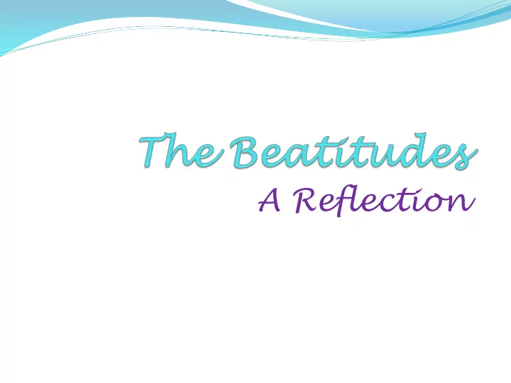 a reflection come o holy spirit fill the hearts of your