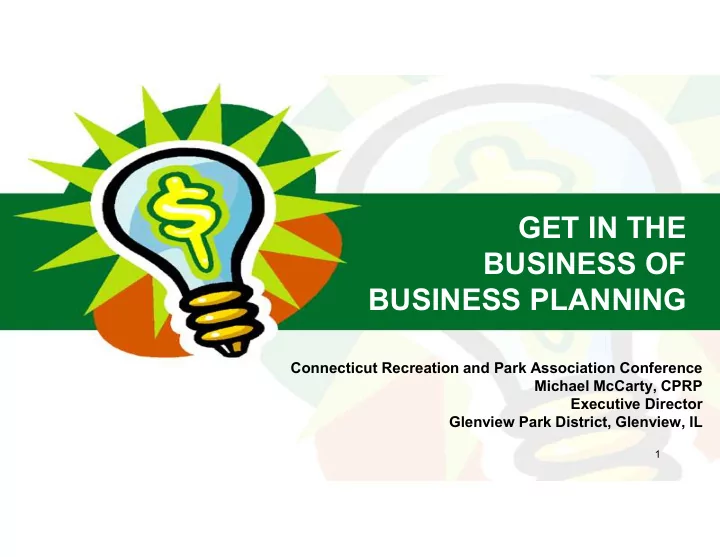 get in the business of business planning