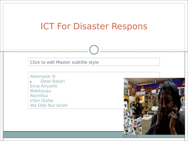 ict for disaster respons