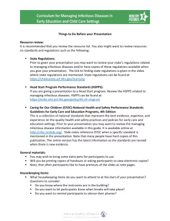 Things to Do Before your Presentation  Resource review:  It is recommended that you review the