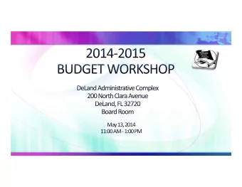 Agenda  Dr. Margaret Smith Introductory Comments  1  Superintendent Student Enrollment Report