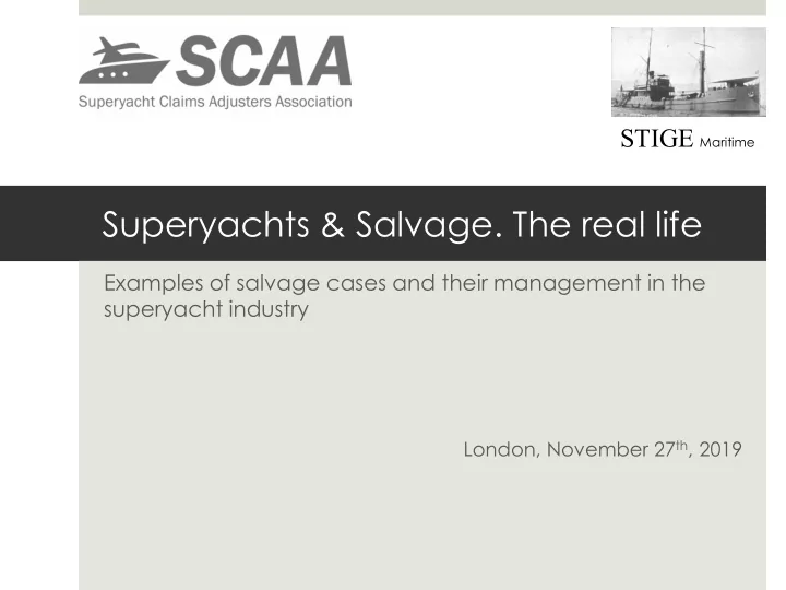 superyachts salvage the real life