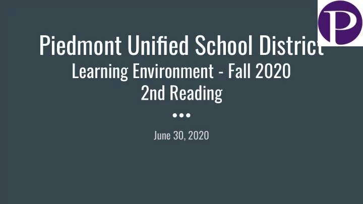 piedmont unified school district