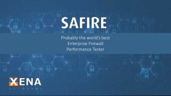 Probably the worlds best  Enterprise Firewall  Performance Tester  2  1  2  4  5  3  OVERVIEW