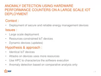 Context :    Deployment of secure and reliable energy management devices  Issues :    Large