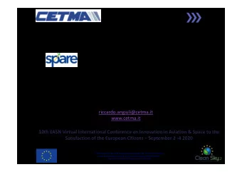 SPARE project  improvement of continuous  compression moulding process for the production of