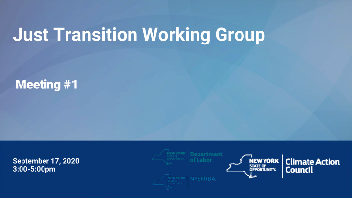 just transition working group