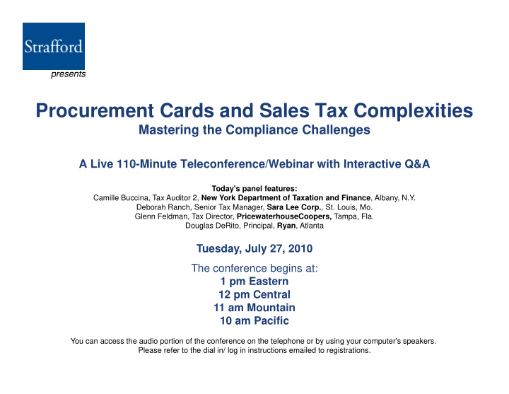 procurement cards and sales tax complexities