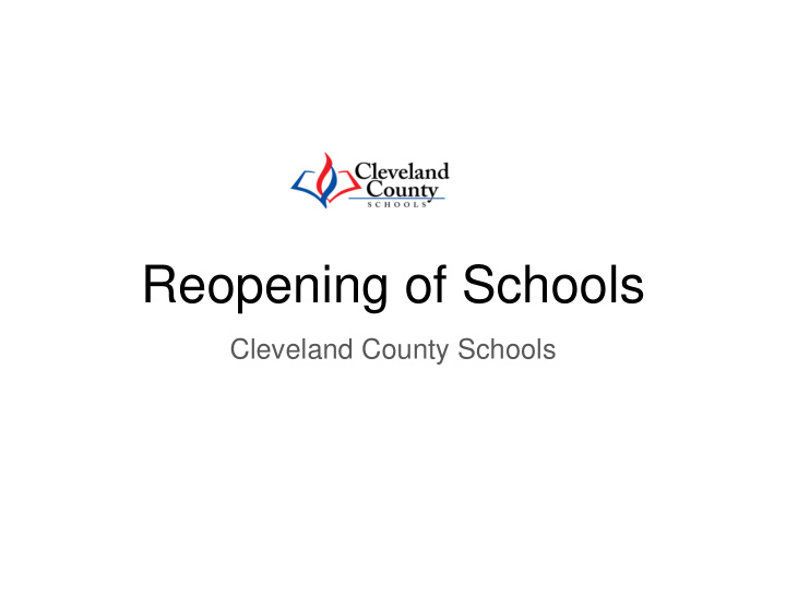reopening of schools