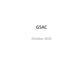 GSAC  October 2015  New RTGs  ATS  Margy Caccia    Carlin Springs  Amy Reynolds