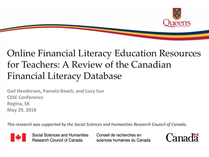 online financial literacy education resources for