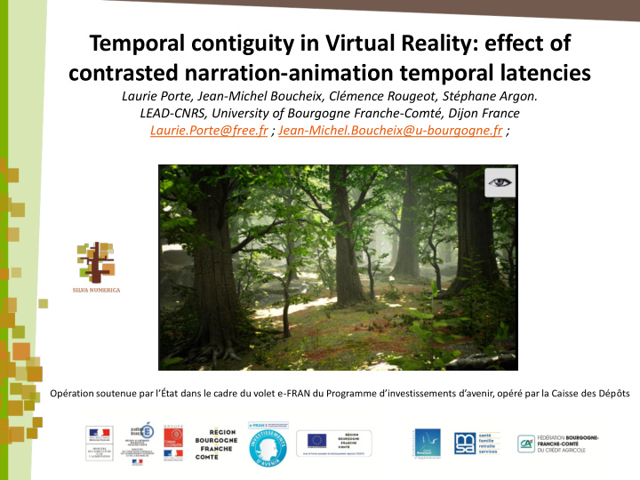 temporal contiguity in virtual reality effect of