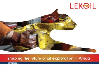 Disclaimer  This document is personal to the recipient and has been prepared and issued by Lekoil