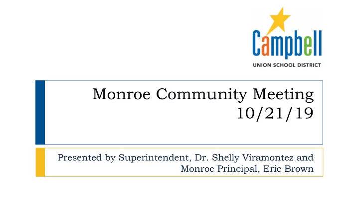 monroe community meeting 10 21 19
