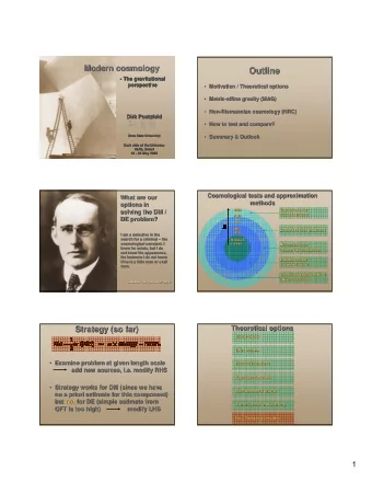 Outline  Outline  - The gravitational  - The gravitational  -  The gravitational  perspective