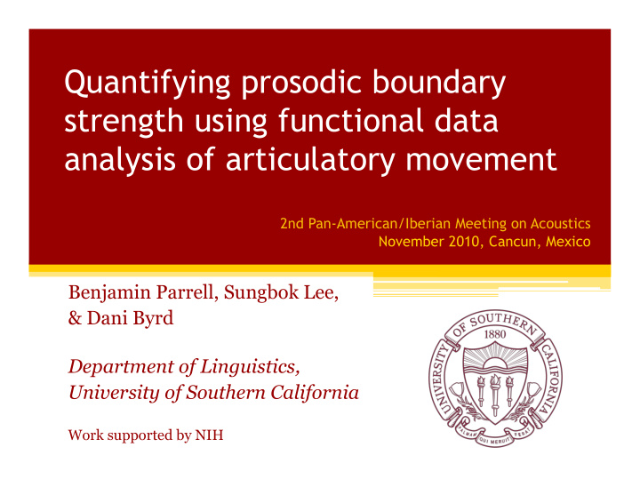 quantifying prosodic boundary strength using functional