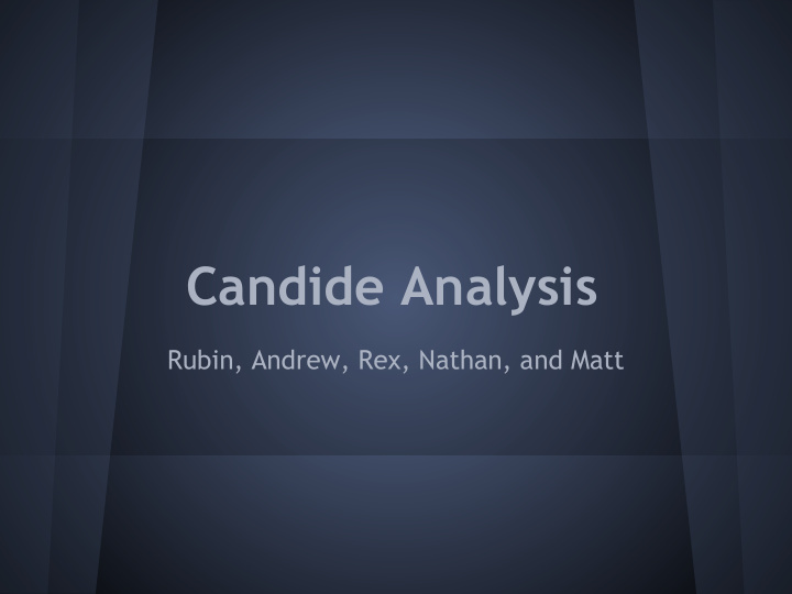candide analysis