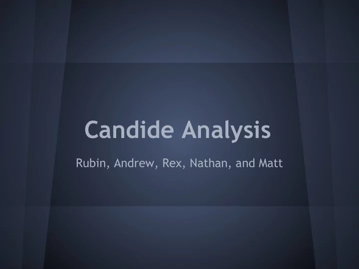 candide analysis