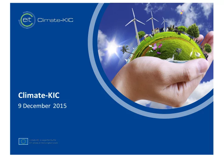 climate kic