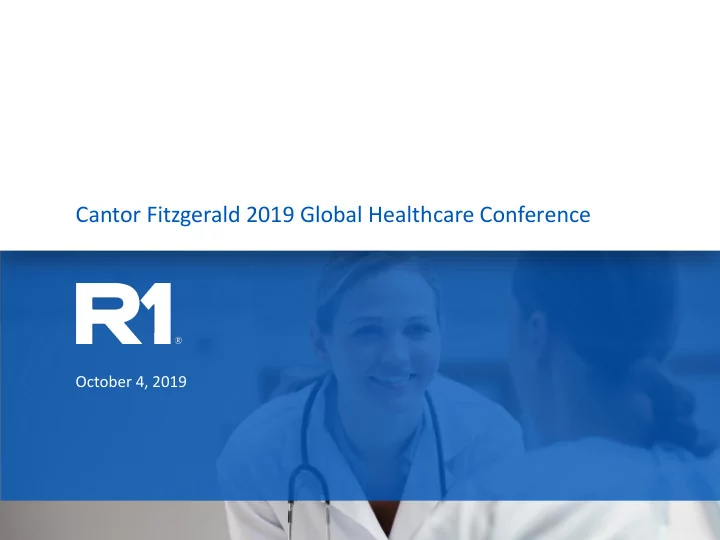 cantor fitzgerald 2019 global healthcare conference