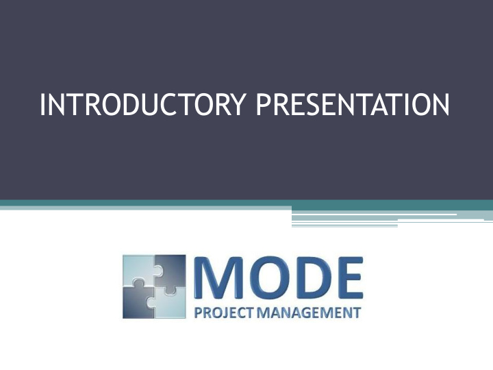 introductory presentation company profile