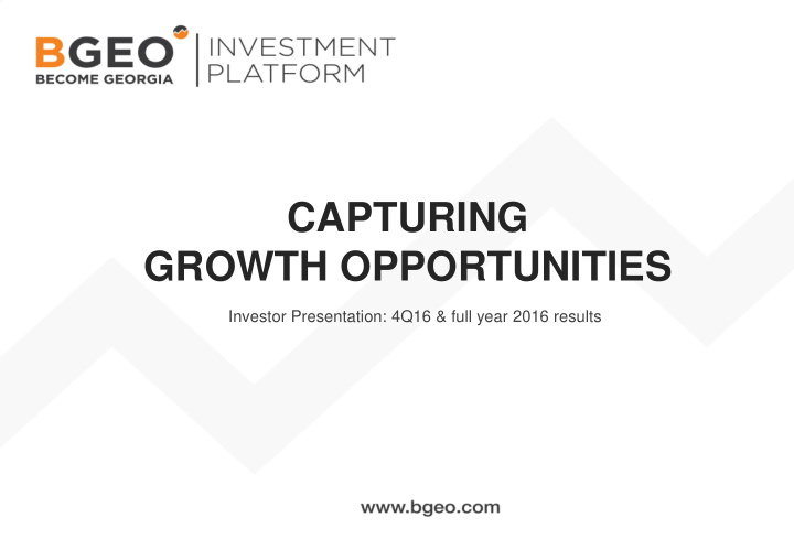 growth opportunities