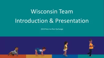 Introduction &amp; Presentation  2019 Peer-to-Peer Exchange  Welcome from WI Title V  Sharon