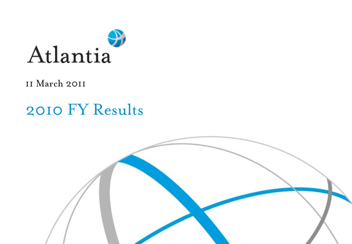 2010 fy results 2010 results overview