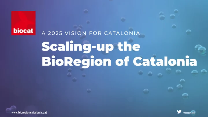 biocat is the organization that champions the healthcare