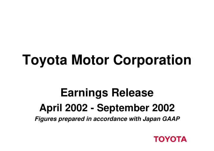 toyota motor corporation