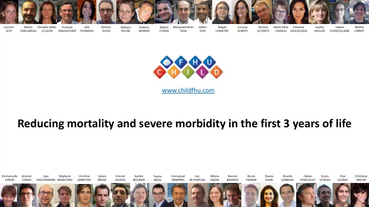 reducing mortality and severe morbidity in the first 3