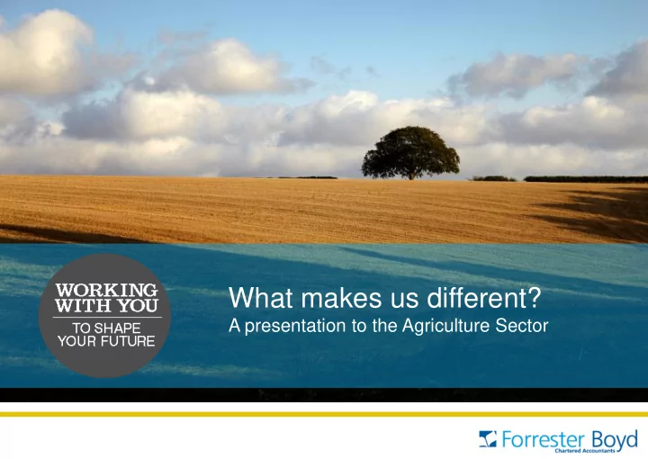 what makes us different