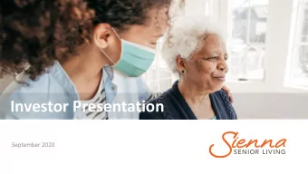 Annual Meeting  Q2 2020 Conference Call  Investor Presentation  Q1 2020 Conference Call  September