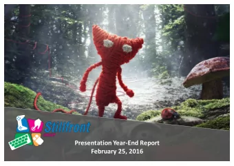 Presentation Year-End Report  February 25, 2016  Selectedhighlights Year-End Report  Successful IPO