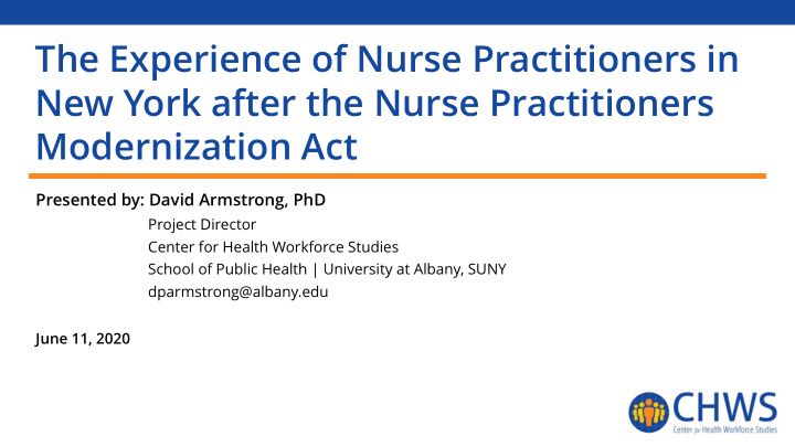 the experience of nurse practitioners in new york after