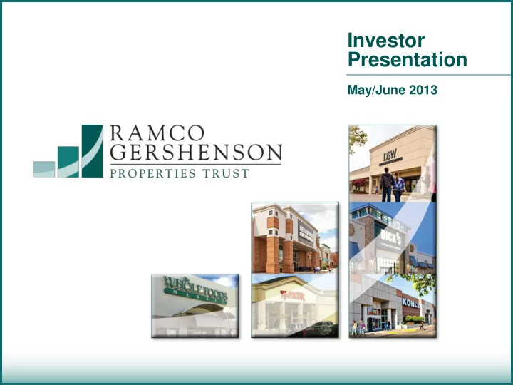 investor presentation