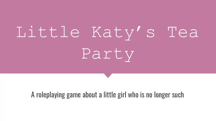 little katy s tea party